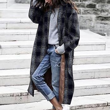 ジャケット・アウター LIDNM WOOL CHECK TRENCH COAT LIDNM WOOL CHECK TRENCH COAT サイズL リドムコート